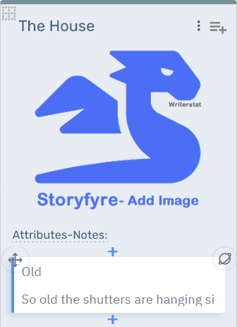 Storyfyre Story Settings: Story Setting Attribute Hover