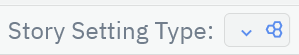 Storyfyre Story Setting Type Dropdown Area