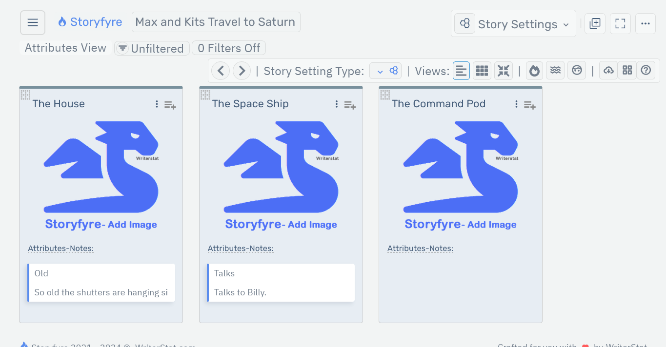 Storyfyre Story Settings